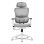 Cadeira de escritório Offy Lyca White malha ajustável ergonómica