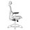Cadeira de escritório Offy Lyca White malha ajustável ergonómica