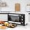 Mini Forno Welltin T1008-01-01146 16L 1400W Temporizador 3 Modos Branco e Preto