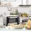 Fornetto Elettrico Welltin 800-083V90 16L 1400W 3 Funzioni Timer Argento