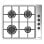 Placa de Gas Svan SG4601X 60 cm 4 Quemadores Inox