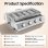 Parrilla Autrucker GB-04A 4 Quemadores Altura Ajustable Sin Humo