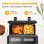 Freidora de Aire Autrucker Doble Cesta 8,5L 2000W Pantalla Táctil LED