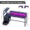 Bureau Gaming Autrucker 148x48 cm Métal LED RGB USB Enchufes