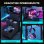 Bureau Gaming Autrucker 148x48 cm Métal LED RGB USB Enchufes
