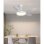 Ventilateur de Plafond avec Lumière Autrucker 54'' ABS 6 Vitesses Télécommande 3 Modes LED