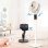 Ventilateur de Sol/Table Autrucker 40W 10" 12 Vitesses Télécommande Silencieux Oscillation