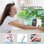 Mini Ventilateur Brumisateur USB Autrucker 5W 3 Vitesses Sécurité Compact Rose