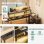 Mesa Gaming Autrucker 200x146cm Bois et Métal LED USB