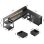 Mesa Gaming Autrucker 200x146cm Bois et Métal LED USB