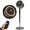 Ventilateur sur Pied Autrucker 12 Vitesses Télécommande LED Oscillation 70°+90° Gris