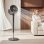 Ventilateur sur Pied Autrucker 12 Vitesses Télécommande LED Oscillation 70°+90° Gris