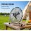 Ventilador Industrial de Suelo Autrucker 100W 3 Velocidades Inclinación Ajustable Silencioso
