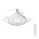 Ventilateur de Plafond avec Lumière Autrucker 3 Vitesses LED Pales Rétractables Télécommande