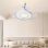 Ventilateur de Plafond avec Lumière Autrucker 3 Vitesses LED Pales Rétractables Télécommande
