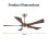 Ventilatore da Soffitto con Luce Autrucker 52" 132cm LED 3000K-6000K Telecomando Silenzioso
