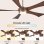 Ventilatore da Soffitto con Luce Autrucker 52" 132cm LED 3000K-6000K Telecomando Silenzioso