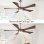 Ventilatore da Soffitto con Luce Autrucker 52" 132cm LED 3000K-6000K Telecomando Silenzioso