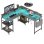 Bureau Gaming Autrucker 140x140cm Acier et MDF LED RGB USB