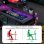 Bureau Gaming Autrucker 140x140cm Acier et MDF LED RGB USB