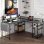 Bureau Gaming Autrucker 140x140cm Acier et MDF LED RGB USB
