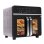 Minibackofen Autrucker Doppelzone 23L XXL 2200W Touch LED 15 Programme AirFryer Schwarz