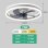 Ventilateur de Plafond avec Lumière Autrucker LED 6 Vitesses 5 Pales Télécommande App