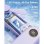 Mini ventilador de mano Autrucker portátil batería recargable pantalla LED función linterna silencioso plegable