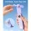 Mini ventilador de mano Autrucker portátil batería recargable pantalla LED función linterna silencioso plegable