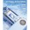Mini-Handventilator Autrucker Hellblau Faltbar mit LED-Lampe