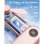 Mini Handventilator Autrucker Rosa Faltbar mit LED-Lampe Akku 6-12h