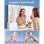 Mini Handventilator Autrucker Rosa Faltbar mit LED-Lampe Akku 6-12h
