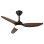 Ventilateur de Plafond avec Lumière Autrucker 40W 100cm 6 Vitesses Télécommande Bois