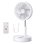 Ventilador de Pie Autrucker Foldable Portable Fan 5W 4 Velocidades Silencioso con Mando y Batería 8000 mAh