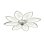 Ventilateur de Plafond avec Lumière Autrucker 90cm 6 Vitesses LED Télécommande App Blanc