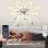 Ventilateur de Plafond avec Lumière Autrucker 90cm 6 Vitesses LED Télécommande App Blanc