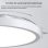 Ventilador de Techo con Luz Autrucker 55W 105cm 6 Velocidades Motor DC Aspas Retráctiles Silencioso con Mando y App