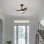 Ventilateur de Plafond avec Lumière Autrucker 40W 65cm 6 Vitesses Télécommande Bois
