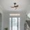 Ventilateur de Plafond avec Lumière Autrucker 40W 65cm 6 Vitesses Télécommande Bois