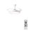 Ventilador de Techo con Luz Autrucker 36W Aspas Retráctiles 6 Velocidades Motor DC Mando