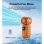 Mini Ventilatore Portatile Autrucker 6 Velocità Display LED Clip Batteria 3000mAh Arancione
