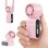 Mini Handventilator Autrucker 4000mAh 5 Stufen Ultra Leise Rosa