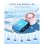 Mini Handventilator Autrucker 4000mAh 5 Stufen Ultra Leise Rosa