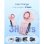 Mini Handventilator Autrucker 4000mAh 5 Stufen Ultra Leise Rosa