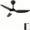 Deckenventilator mit Licht Autrucker 40W 100cm 6 Stufen Fernbedienung