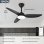 Deckenventilator mit Licht Autrucker 40W 100cm 6 Stufen Fernbedienung