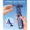Mini Ventilador Portátil de Mano Autrucker Azul Oscuro Batería Recargable Plegable con Linterna