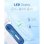 Mini-Handventilator Autrucker Weiß 4000mAh 5 Stufen Ultra Leise Tragbar