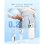 Mini-Handventilator Autrucker Weiß 4000mAh 5 Stufen Ultra Leise Tragbar