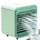 Mini Ventilator Autrucker USB 15W 3 Stufen Luftbefeuchter Kabellos Grün